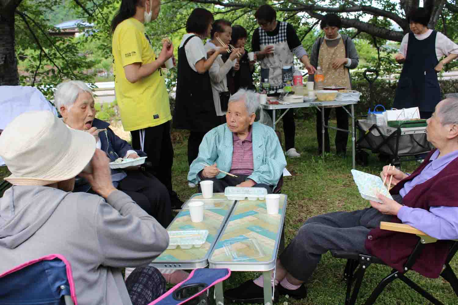 皆さんほとんど完食しています。